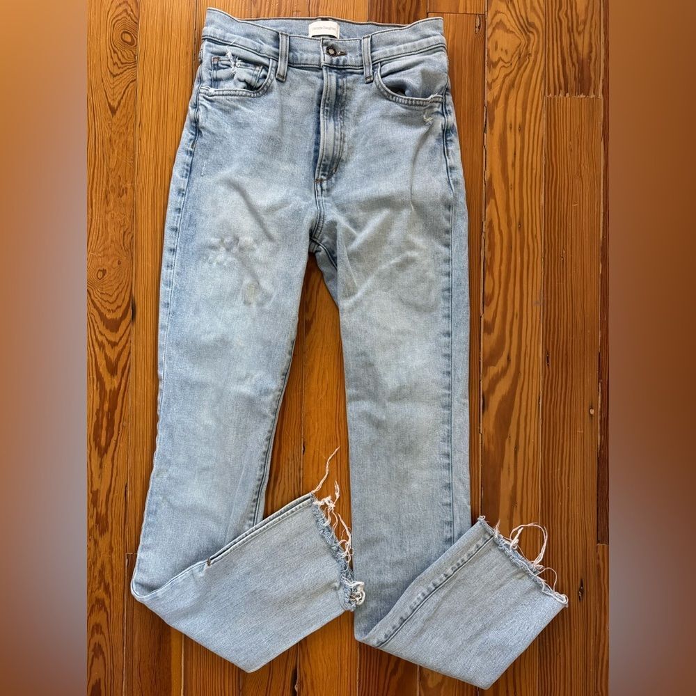 Favorite Daughter Light Blue Straight Leg Jeans